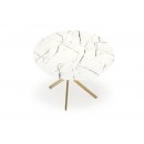 Стол обеденный HALMAR RAYMOND 2 белый мрамор/золотой 100